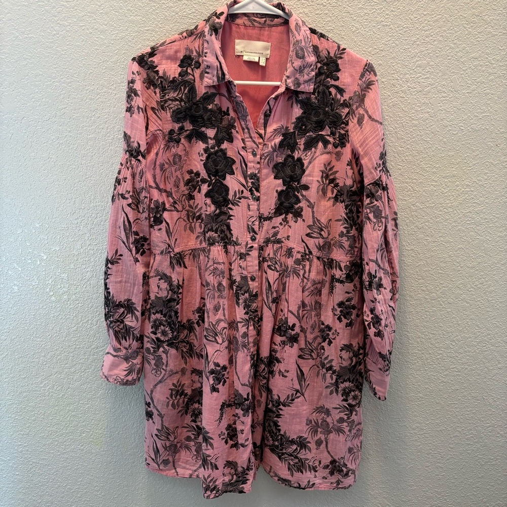 Anthropology floral dress